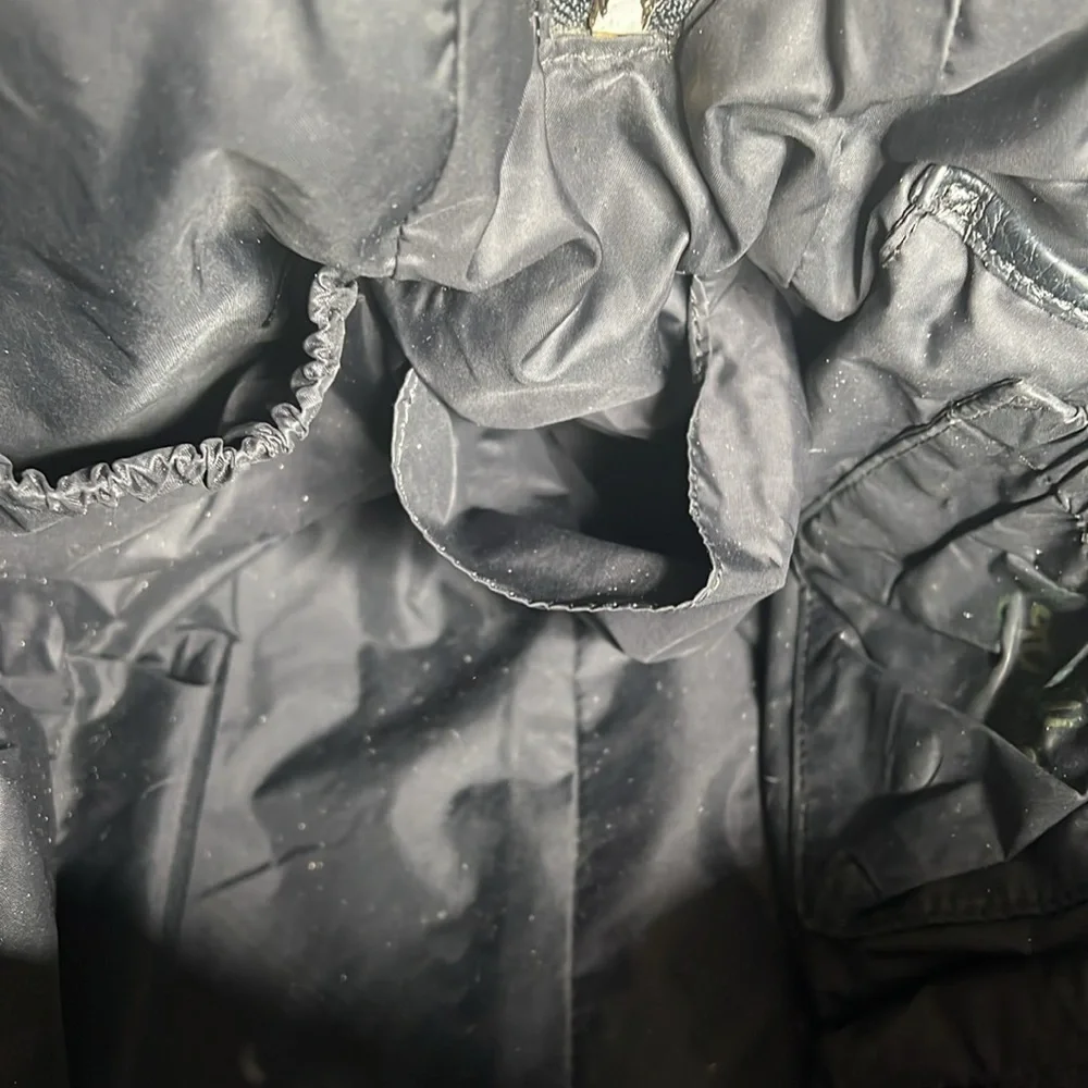 Rebecca Minkoff Knocked Up Diaper Bag Black Nylon & Leather
